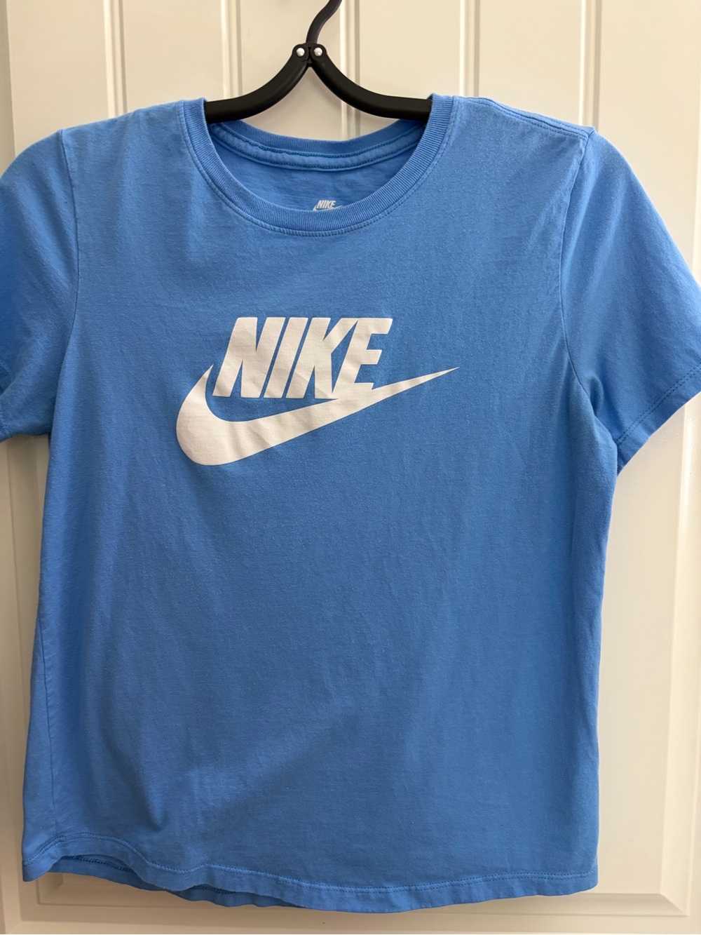 Nike Womens Small Baby Blue Logo T-Shirt